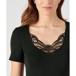 T-shirt fin med guipure thermolactyl för kvinnor Damart image-3