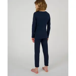 Thermolactyl pyjama trousers, fleece ribbed for kids Damart image-1