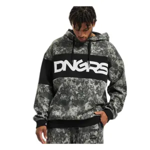 Oversized Hoodie Dangerous DNGRS Marble tiedye image-0