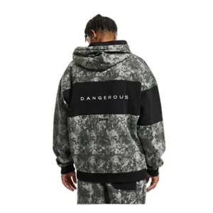 Oversized Hoodie Dangerous DNGRS Marble tiedye image-2