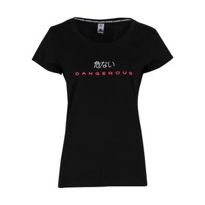 dlts135-00826-women-s-t-shirt-dangerous-dngrs-loud-black-white
