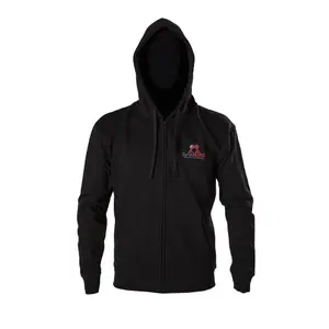 Zipped Hooded Sweatshirt with Logo Danrho image-2