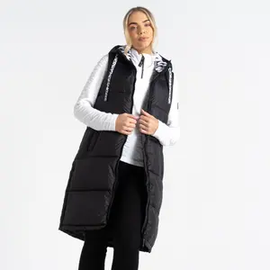 Women's long hooded sleeveless puffer jacket Dare 2B Society image-5