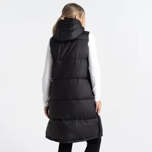 Women's long hooded sleeveless puffer jacket Dare 2B Society image-3