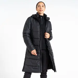 Women's long hooded down jacket Dare 2B Distinguish image-4