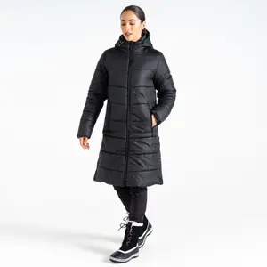 Women's long hooded down jacket Dare 2B Distinguish image-2