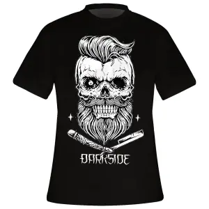 T-shirt Darkside Bearded Skull Black image-0