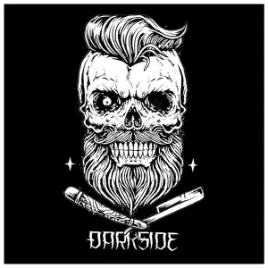 T-shirt Darkside Bearded Skull Black image-2