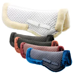 Sattelpad für Pferde aus synthetischem Lammleder neue Mode Daslö image-0