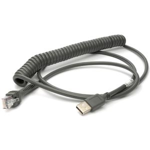 Câble USB-A/USB-B Datalogic CAB-524 POT COILED 2.4M