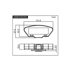 Motorcycle Multi-Function Gauge Daytona Digital DEVA01 image-3