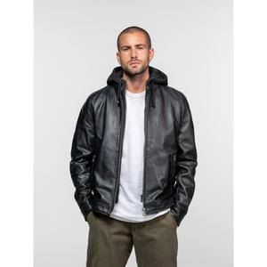Kožená bunda s kapucí Daytona 73 Shafter image-2