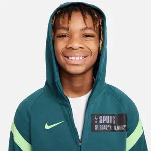 Sweatshirt mit Kapuze 1/2 zip Kind tottenham travel fleece 2021/22 image-3