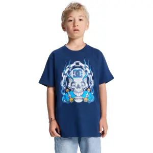 Child hoodie DC Shoes Burning Skull image-1