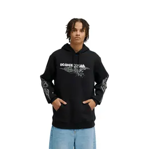 Hooded Sweatshirt DC Shoes Side Flame image-1