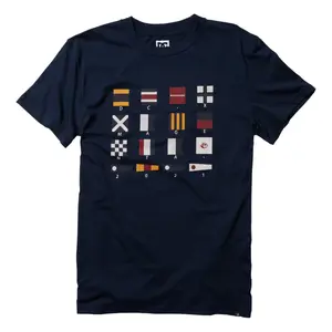 T-shirt DC Shoes X Magenta Tee Flags image-0