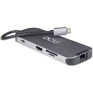 Adaptateur USB-C vers HDMI DCU Tecnologic 3USB 3.0 RJ45 PD 3.5 mm