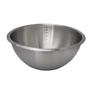 Stainless steel half-spherical basin De Buyer 24 cm
