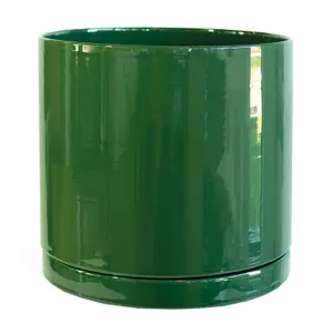 Vaso cilindrico + piattino Décolines Sublime Ø 25 image-0