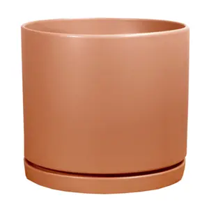 Cylindrical pot + saucer Décolines Sublime Ø 25 image-0