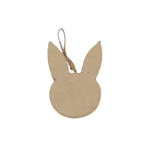 Flat hanging rabbit head Décopatch image-0