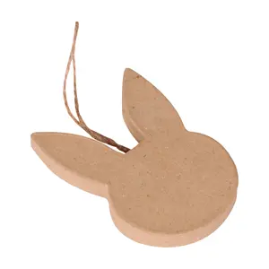 Flat hanging rabbit head Décopatch image-2