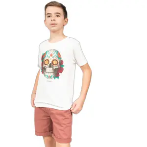 Boy's T-shirt Deeluxe calavera image-0