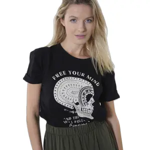 T-shirt femme Deeluxe Skullie Mind image-2