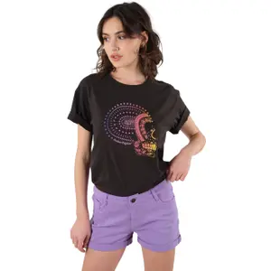 T-Shirt Frau Deeluxe Rainbowskull image-0