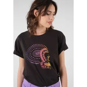 T-Shirt Frau Deeluxe Rainbowskull image-2