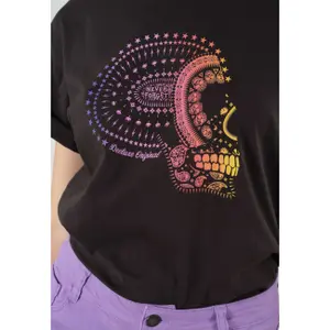 T-Shirt Frau Deeluxe Rainbowskull image-4