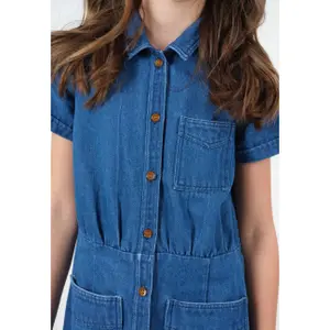 Girl's denim dress Deeluxe Talasi image-3