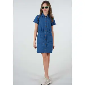Girl's denim dress Deeluxe Talasi image-4