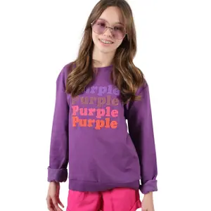 Sweatshirt girl Deeluxe Purple image-0