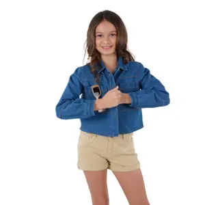 Girl's denim jacket Deeluxe Sora image-0