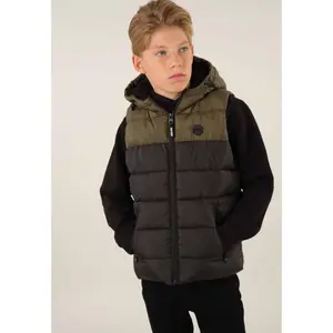 Children'sSleeveless Hooded  Puffer Jacket Deeluxe Workman Opé image-2
