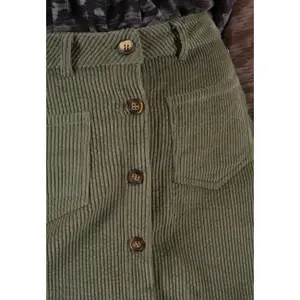 Saia de veludo para mulher Deeluxe Praline image-3