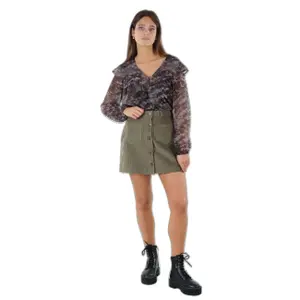 Saia de veludo para mulher Deeluxe Praline image-4