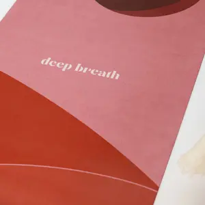 Yoga mats Deep Breath Red Moon image-2