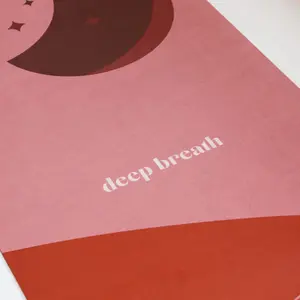 Yoga mats Deep Breath Red Moon image-4