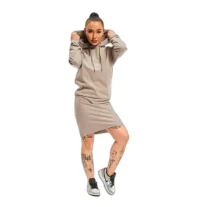 Robe courte à capuche femme DEF image-1
