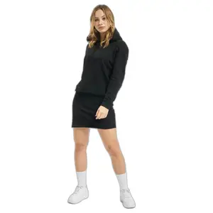 Robe sweat à capuche en coton femme DEF Organic image-2