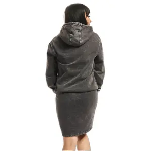 Robe sweat à capuche femme DEF Basic image-2