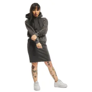 Robe sweat à capuche femme DEF Basic image-1