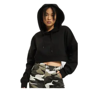 Cropped Damen-Hoodie DEF image-0