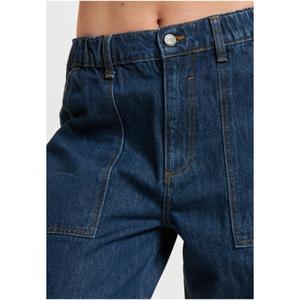 Cargo-bukser i denim til kvinder DEF image-3