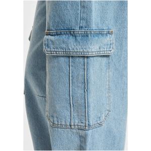 Pantalon cargo en jean femme DEF image-1