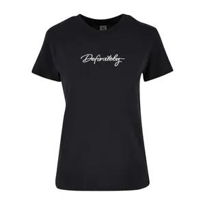 Women's T-shirt DEF Handwriting Definitely Embroidery image-0