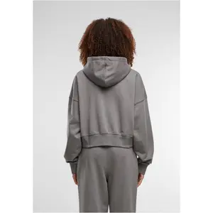 Casaco com capuz com fecho de correr para mulher DEF image-4