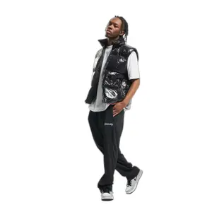 Sleeveless Puffer Jacket DEF Shiny image-2